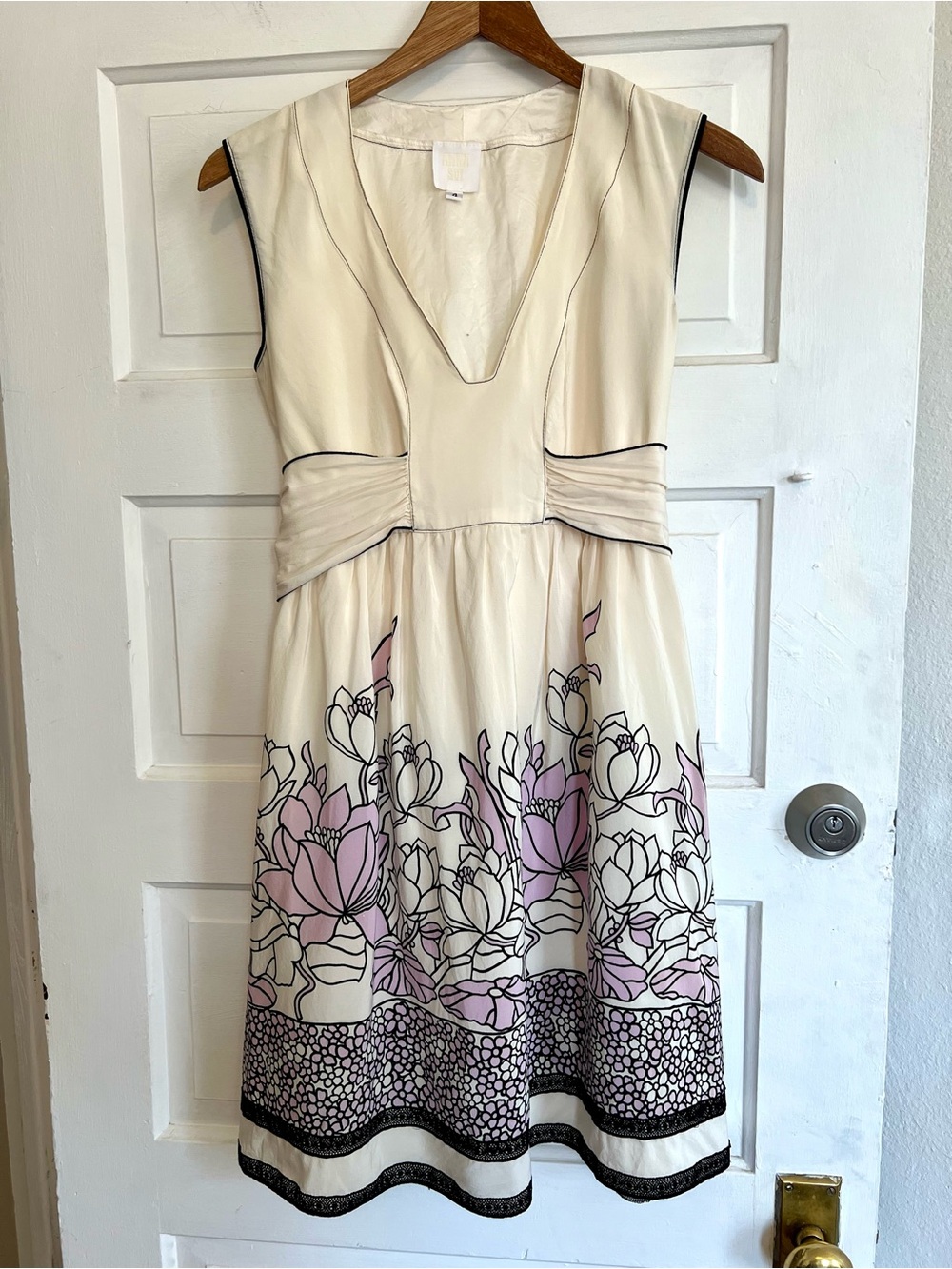 Anna sui designer silk dress Y2K 2010s